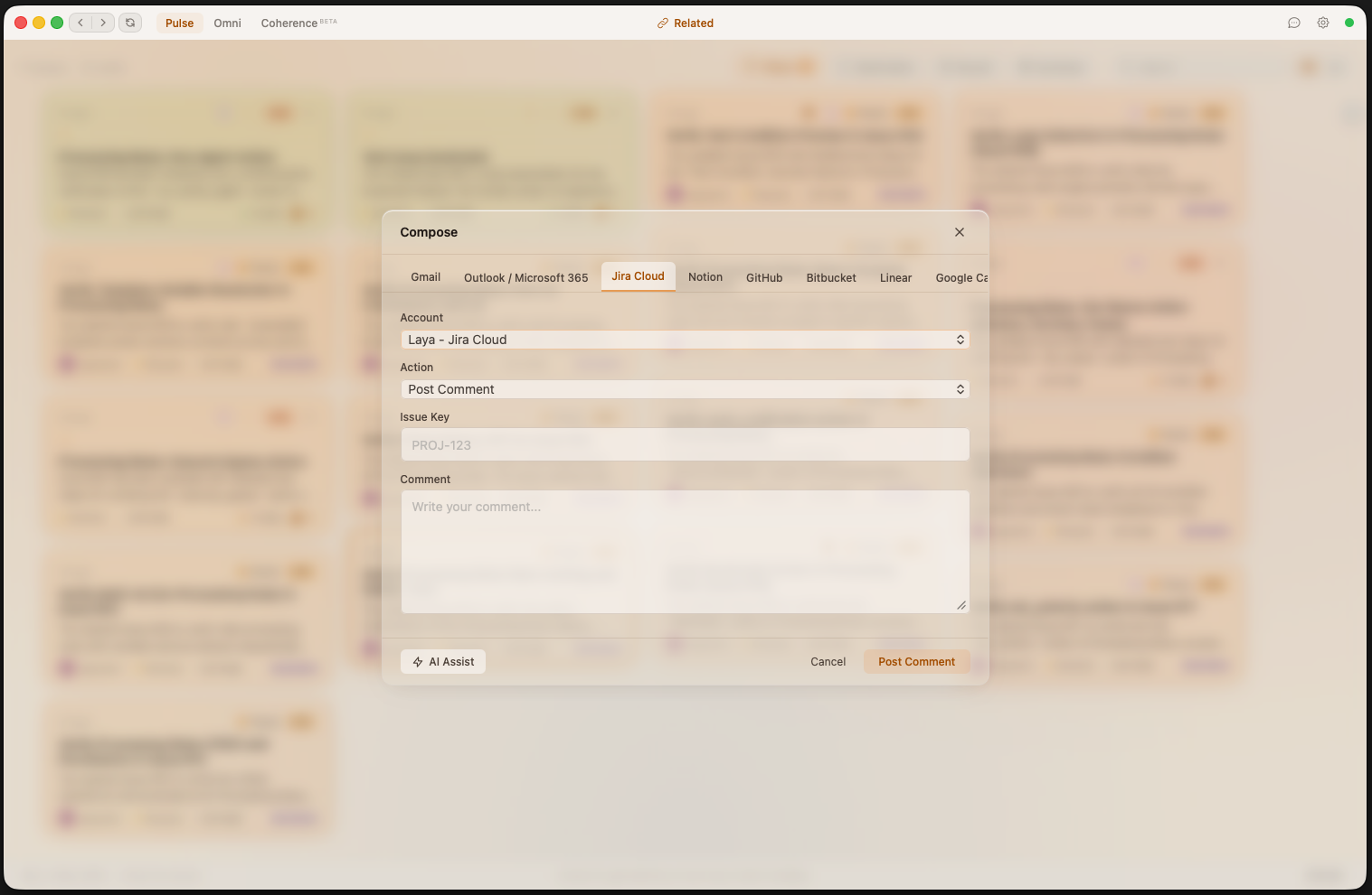Laya Composer — unified outbound action interface across all connected platforms