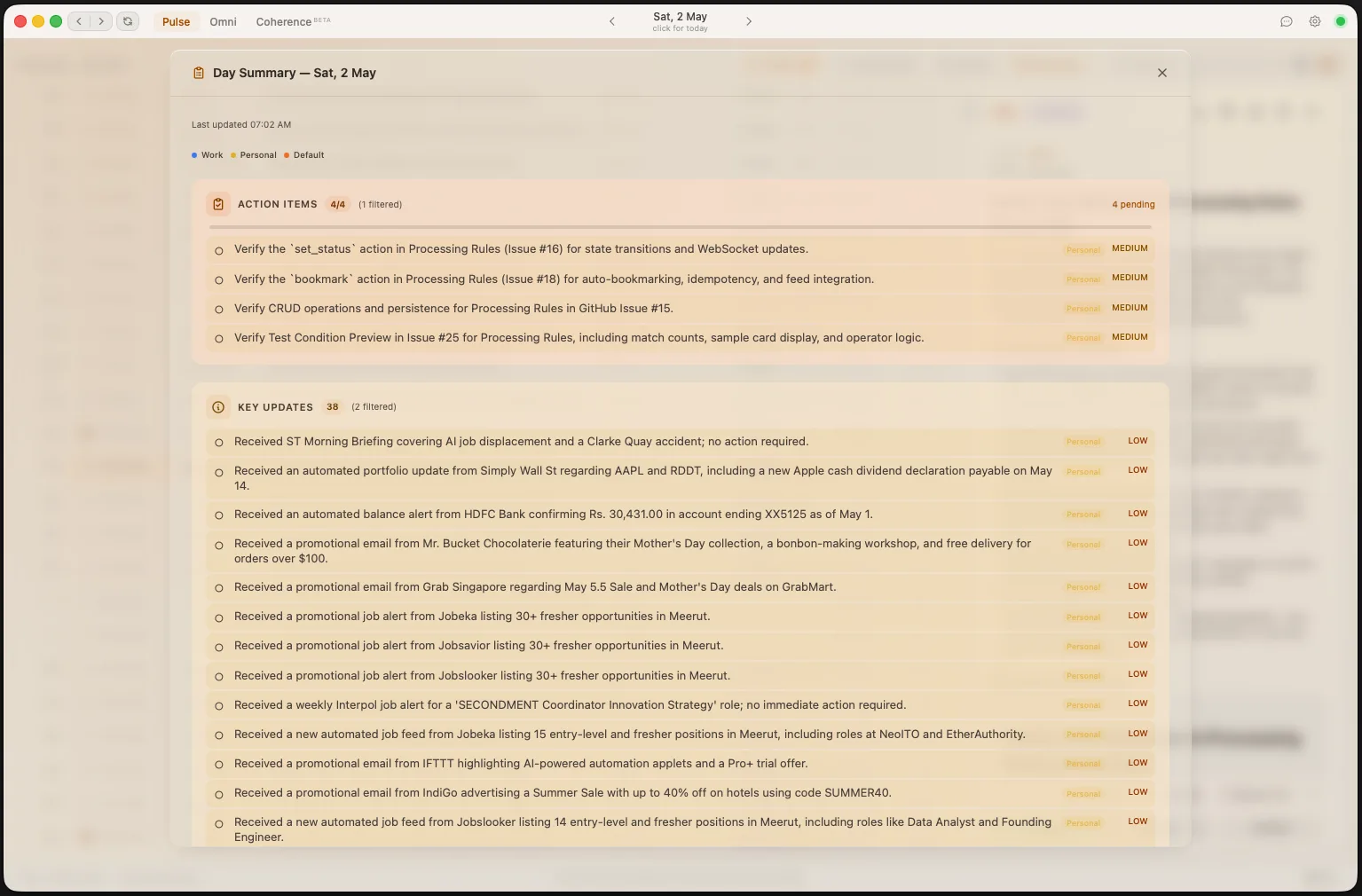Laya Day Summary — action items and key updates synthesized by AI